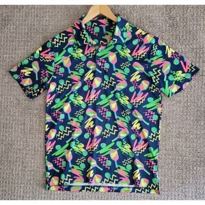 Chubbies Neon Patterned Polo Shirt - Multicolor